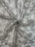 Light Silver tulle fabric adorned with floral embroidery - Image 2
