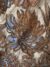 Blue and Antique Bronze tulle with floral Embroidery - Image 2
