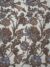 Blue and Antique Bronze tulle with floral Embroidery - Image 3