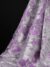 Transparent Tulle fabric with Massive Purple Floral embroidery