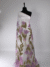 Purple Tulle fabric with beautifully embroidered flowers, adding a touch of delicate elegance - Image 4