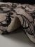 Black and grey Tulle with embroidered flowers and subtle sequins - Image 3