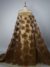 Brown Floral Appliqué Tulle - Image 4
