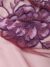 Purple tulle adorned with massive floral embroidery - Image 4