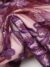 Purple tulle adorned with massive floral embroidery - Image 5