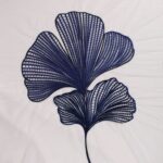 Chic Abstract Ginkgo  (NUDE TULLE)