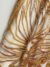 Golden Tulle with shiny, floral embroidery