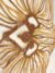 Golden Tulle with shiny, floral embroidery - Image 3