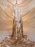 Golden Tulle with shiny, floral embroidery - Image 6