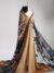 Blue, Purple and Orange Tulle adorned with floral embroidery - Image 6
