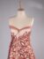 Red Tulle adorned with embroidery - Image 8