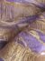 Purple and goldenTulle adorned with embroidery - Image 2