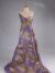 Purple and goldenTulle adorned with embroidery - Image 5