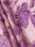 Purple Tulle with  FLORAL embroidery and sequins