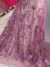 Purple Tulle with  FLORAL embroidery and sequins - Image 8