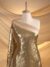 Shiny Golden Tulle adorned with embroidery - Image 6