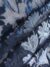 Navy and silver tulle fabric adorned with floral embroidery - Image 2
