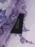 Mauve tulle fabric featuring floral embroidery - Image 4