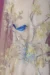 Beige Tulle with light yellow and blue floral embroidery - Image 3