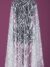 Tulle with radiant off white metallic embroidery