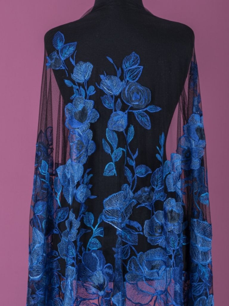 22-3292 Twilight Floral Tulle - Image 1
