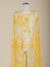 Luxurious Tulle with mustard yellow embroidery