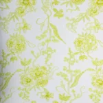 Luxurious Tulle with light yellow embroidery