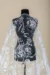 Off White Tulle adorned with floral emroidery - Image 3