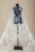 Off White Tulle adorned with floral emroidery - Image 2