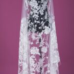 Off White Vibrant Spectrum Tulle