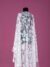 White Floral Embroidered Bridal Tulle