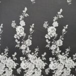 Off White Enchantment Tulle with Corded Embroidery