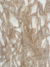 Golden Tulle fabric with double cord embroidery and subtle sequins - Image 4