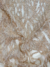 Golden Tulle fabric with double cord embroidery and subtle sequins - Image 3