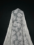 Off White Tulle with large embroidered flowers for a dramatic, eye-catching gown