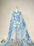 Tulle with embroidery, 3D flowers, and sequins