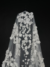 Off White Tulle with embroidery, 3D flowers, and sequins