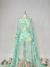 Tulle with 3D flowers and bead centers