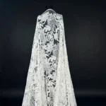 Off White Radiant Dream blue Tulle with Embroidery and Subtle Sequins