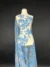 Celestial Blue Tulle with Elegant Floral Embroidery