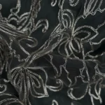 Delicate Whisper Tulle with Subtle silver Embroidery