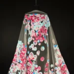Shimmering Garden Tulle with Embroidery and Sequin Pattern