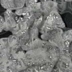 Silver Tulle with Embroidery and Sequin Pattern