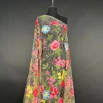 Rainbow Garden Tulle with Multicolor Floral Embroidery