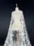Off White Luminous Elegance Tulle with Embroidery, Sequins, and Beads