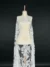Off White Harmony Tulle adorned with floral embroidery