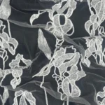 Radiant Off White Tulle with Embroidery and Sequins