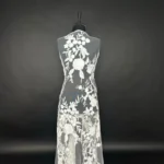 Vibrant Tulle with Off White Flowers