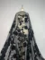 Luxurious Black Tulle with Intricate Black Embroidery