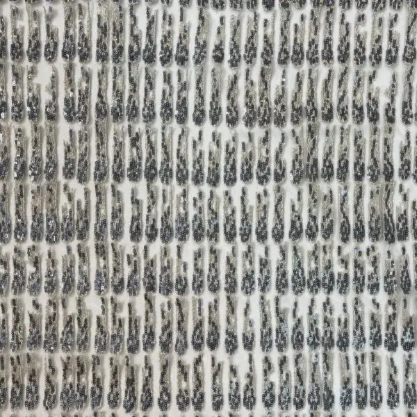 silver tulle fabric